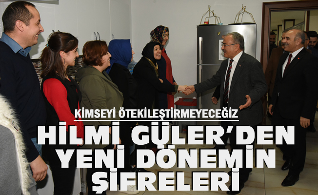 Hilmi Güler'den yeni dönemin şifreleri