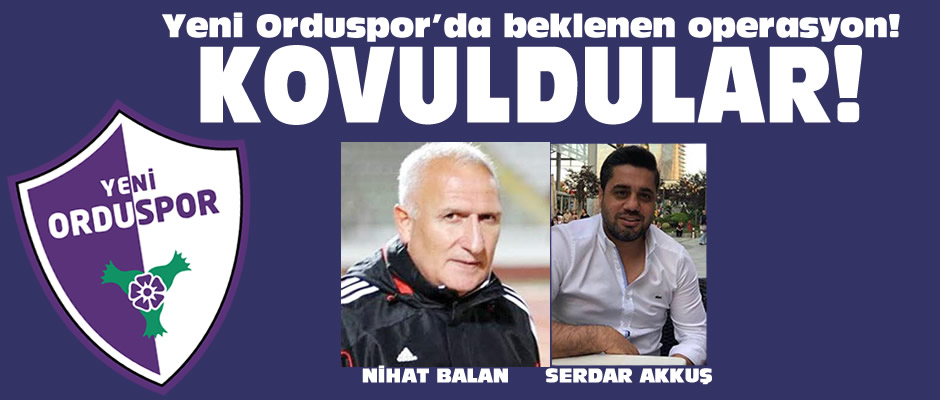 Yeni Orduspor'da operasyon