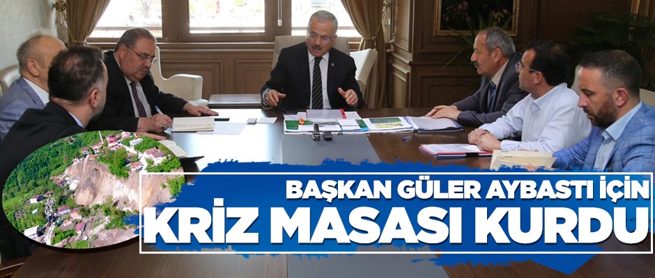 Aybastı için kriz masası kuruldu