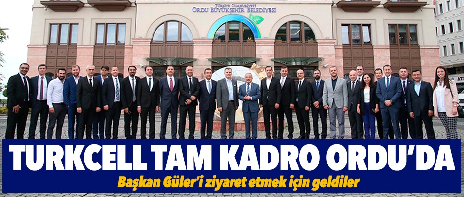 Turkcell, tam kadro Ordu'da