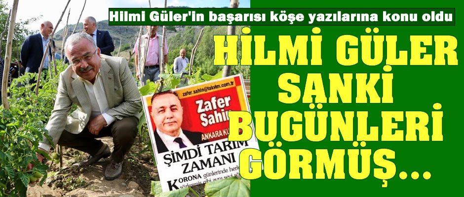 Ulusal basın köşe yazarlarından Hilmi Güler'e övgü: "Sanki bugünleri görmüş gibi..."