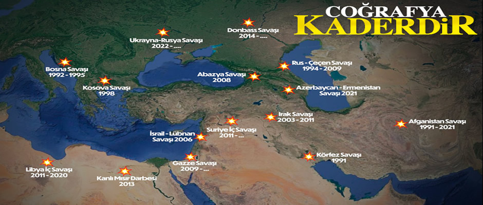 Coğrafya kaderdir...İşte Türkiye'nin etrafında son 30 yılda meydana gelen savaşlar