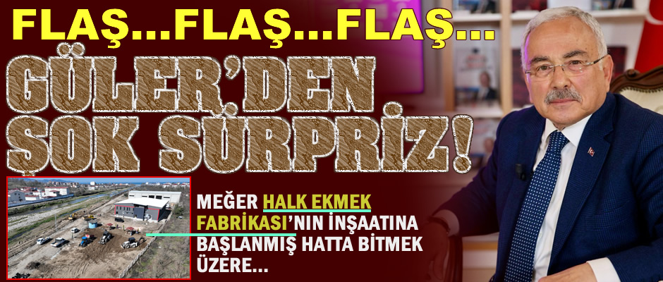 Halk Ekmek Fabrikası'nın inşaatı başlamış, bitmek üzere....