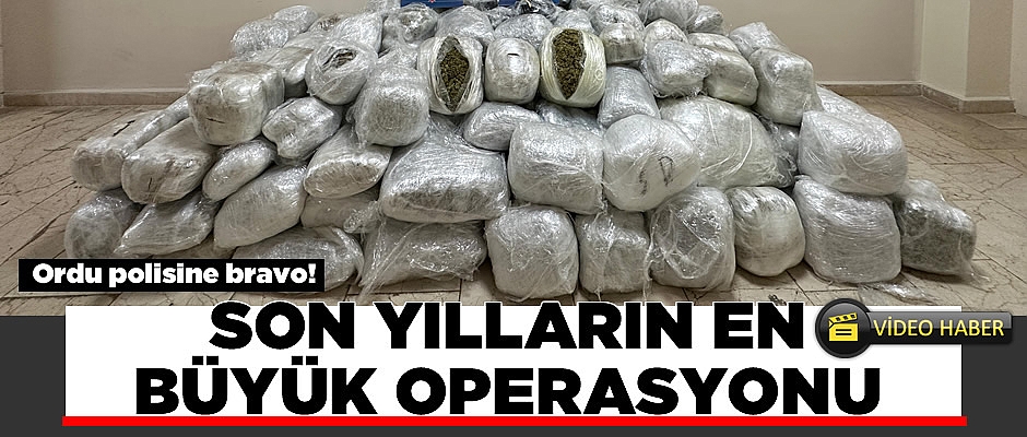 Ordu polisine bravo! Uyuşturucu sevkiyatı Ordu'da kesildi!
