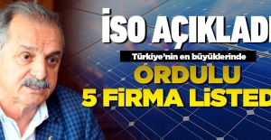 İSO ve TİM listesine 5 Ordulu firma girdi