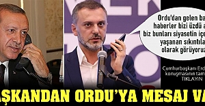 Cumhurbaşkanı Erdoğan'dan Ordu'ya mesaj var