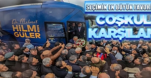 Seçimin en büyük favorisi Başkan Güler'e coşkulu karşılama