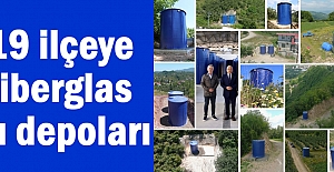 19 İLÇEYE KIRILMAYAN,YIPRANMAYAN, SAĞLAM, YERLİ ÜRETİM FİBERGALSS SU DEPOLARI YERLEŞTİRİLİYOR
